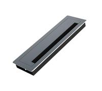 GMBYLBY Solution de passages de Cordon de Bureau Oeillet en métal avec Doublure en Brosse Oeillet de Bureau rectangulaire Multiple pour l ' Organisation des câbles Cache-câble à Installation Facile