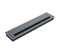 GMBYLBY Solution de passages de Cordon de Bureau Oeillet en métal avec Doublure en Brosse Oeillet de Bureau rectangulaire Multiple pour l ' Organisation des câbles Cache-câble à Installation Facile