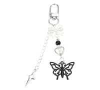 GMBYLBY Sweet Bowknot Keychain Pendant Four Leaf Tovers Charm Téléphone Pour Les Sacs Clé-clés Écouteurs À Main