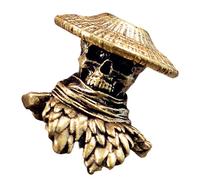 GMBYLBY Swordsman Skull Metal Beads For Creative Paracord Projects Et Bijoux À La Mode Grand Trou Swordsman Colletibl Perle De Porte-clés Multifonctionnelle