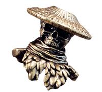 GMBYLBY Swordsman Skull Metal Beads For Creative Paracord Projects Et Bijoux À La Mode Grand Trou Swordsman Colletibl Perle De Porte-clés Multifonctionnelle