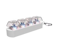 GMBYLBY Testeur De Touche Mécanique À 4 Touches avec Un Éclairage LED pour La Réduction des Contraintes Et Relaxation pour Maison LED À Domicile Ou Bureau
