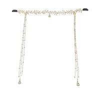 GMBYLBY Tiaras élégants Style antique avec pompons Accessoire de cheveux unique et élégant avec pompons Magnifique bandeau pour femmes