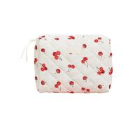 GMBYLBY Trousse de maquillage tendance avec grand compartiment matelassé en coton Motif cœur Pour un usage quotidien et les voyages, Style 5