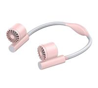 GMBYLBY Ventilateur de Cou USB Rechargeable, Ventilateur Personnel Portable Mains Libres, Petit climatiseur Portable à Flux d ' air à 3 Niveaux, Mains Libres