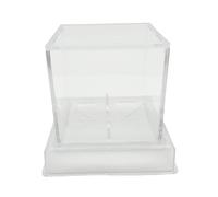 GMBYLBY Vitrine de baseball signée - Boîtier transparent en acrylique - Protection durable et imperméable - Cube acrylique - Boîte de baseball