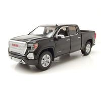 GMC Sierra 1500 Denali Équipage Cab Pick Up 2019 Noir Modèle 1:24 MotorMax