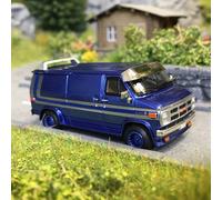 GMC Vandura, bleu métallisé, 1983 - BREKINA 18253 - HO 1/87