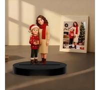 GMDLSK Figurine Cartoon Personnalisée avec Photo - Décoration Bureau - Ornement Acrylique pour Maison et Bureau - Cadeau Unique pour Couples, Familles et Amis des Animaux