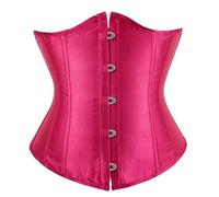GMDNS Bustiers Et Corsets Femme Corset Tops Pour Femmes Lace Up Bustier Taille Formateur Underbust Vintage Valentines Corsets Renaissance Steampunk Halloween Costume S Rose