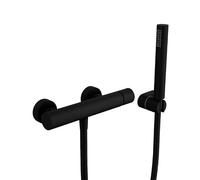GME Robinet de douche avec douche à main, flexible et support | HELIOS | Robinet de douche avec poignée, flexible et support inclus pour rénover votre salle de bain et diriger l'eau pendant le