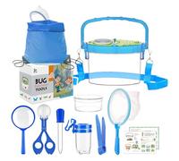 GmeDhc Kit Exploration Enfant, Boite a Insecte pour Enfant, Loupe, Filet de Capture, Sac à Dos, Jouet Exterieur Enfant, Kit Explorateur Enfant pour Les Garçons et Les Filles âgés de 3 à 12 Ans