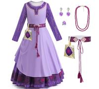 GMEDJVE espoir Asha fille costume espoir princesse habiller les enfants Noël cosplay Party costume Party