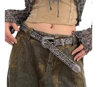 GMGQJST Ceinture CloutéE Ceinture rétro femme rivet punk version avec décoration jeans(Black)