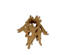 GMGQJST Grotte Aquarium Tree Trunk Fish Shrimp Hiding Cave | 3D Printed Plastic Aquarium Fish Shelter Multi-Hole Unique Fish Resting Place Terrarium Decor(L)