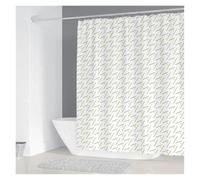 GMGQJST Rideau Douche Rideau de Douche imperméable en Polyester avec 12 Crochets, Motif géométrique Simple, 200 x 180 cm, for Salle de Bain(8,W300xH180cm)