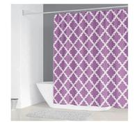 GMGQJST Rideau Douche Rideau de Douche imperméable en Polyester avec 12 Crochets, Motif géométrique Simple, 200 x 180 cm, for Salle de Bain(6,W180xH240cm)