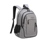 GMGQJST Sac A Dos Scolaire Sac à dos de grande capacité sacs à dos d'ordinateur portable for homme 15.6 Oxford sacs de lycée adolescent collège garçon Gril étudiant sac à dos(Light Grey,47x33x17cm)