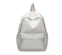 GMGQJST Sac A Dos Scolaire Sac à dos unisexe solide for étudiants, sac à dos d'école décontracté de grande capacité for femmes, sac à dos de voyage multifonction classique en Nylon(Green)