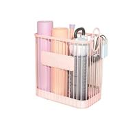 GMGQJST Tapis Yoga Support Panier en métal for Organisateur d'équipement de Fitness for Tapis de Yoga et équipement de Badminton Rangement élégant for la Maison(Gentle Pink - Medium)