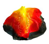 GMGQJST Voile Danse Orientale Voiles de soie for le ventre Châles teints à la main Écharpe Costumes Accessoires(Color 19-dz,M- 250X114cm)