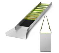 GMGSJ Boîte d'écluse pour extraction d'or, 127 cm, pliable en alliage d'aluminium, portable, équipement de prospection d'or léger, boîte à écluse avec mousse de mineur pour l'analyse de l'or (91,4 cm)