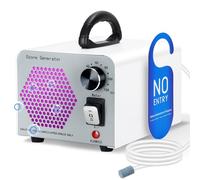 GMGXX Générateur d'ozone 60 000 mg/h, purificateur d'ozone avec mode eau et air, neutralisateur d'odeurs O3, générateur d'ozone avec minuterie de 120 minutes, nettoyant ozonateur pour voiture