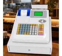 GmhXylophyte Caisse Enregistreuse éLectronique, Caisse Enregistreuse White | Double éCran Lcd : Affiche Le Montant De La Transaction Au Client, RenforçAnt La Transparence Lors Du Paiement