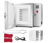 GmhXylophyte Four éLectrique 1500 W avec RéGulateur De TempéRature, IntéRieur De Grande Capacité, ContrôLe De 0 à 800 °C pour La Fabrication De Bijoux Et Argile MéTallique A.StandardModel