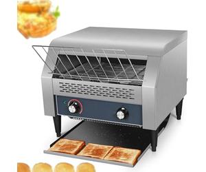 GmhXylophyte Grille-Pain à Convoyeur Professionnel, Grille 150/300/450 Tranches par Heure, pour Les Restaurants, Acier Inoxydable avec Double Tube Chauffant F350Type