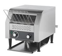 GmhXylophyte Grille-Pain Commercial à Convoyeur 150/300/450 Tranches/H, Grille-Pain Industriel Robuste en Acier Inoxydable avec Double Tube Chauffant, pour Boulangerie D150Type