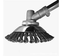 Gmjay Tête de Coupe-Herbe de Fil d'acier 150mm Bord Arrondi Tête de Coupe-Herbe Tête de Coupe-Herbe Enlèvement de la Plaque de Plateau d'herbe pour Tondeuse à Gazon,