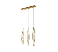 GMJGCIRVC 1, Crystal Chandelier LED Tricolor Dimmable Pendant Light Modern Home Decor Plafon
