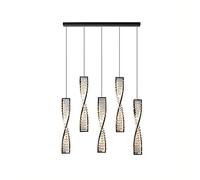 GMJGCIRVC 1, Crystal Chandelier LED Tricolor Dimmable Pendant Light Modern Home Decor Plafon
