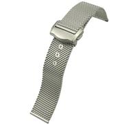 GMJGCIRVC 20mm 316L Stainless Steel Watchband for Pagani Omega 300 Watch Strap Woven Metal Bracelets