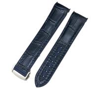 GMJGCIRVC 21 mm 22 mm extrémité incurvée Bleu Red tissu haute densité Nylon Rubber Watch Band 19 mm 20 mm For Omega 300 Planet Ocean AT150 STRAP