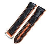 GMJGCIRVC 22 mm 21 mm 20 mm Nouveau tissu en nylon Cow Hide Composite Watch Band Ajustement pour Omega 300 Planet Ocean 600 Watch Socle