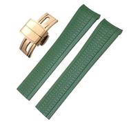 GMJGCIRVC 22mm Fluorous Silicone Rubber Watchband for Patek Aquanaut 5168G 5968G Philippe Metal Pins Curved End Soft Watch Strap Bracelets