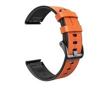 GMJGCIRVC 26 22mm Quick Release Smart Watch Band For Fenix 7 7X 6 6X Pro 5 5X Plus 3 HR 935 MK2 Genuine Leather Straps Accessory Watchband