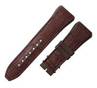 GMJGCIRVC 28mm Nylon Cowhide Silicone Watch Strap Black Blue Folding Buckle Watchband for Franck Muller Series