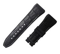 GMJGCIRVC 28mm Nylon Cowhide Silicone Watch Strap Black Blue Folding Buckle Watchband for Franck Muller Series