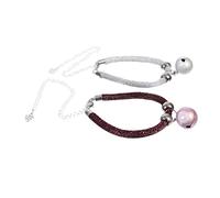 GMJGCIRVC 2PCS Colliers pour animaux de compagnie réglables avec cloches pour chiots de chats confortables conception adorable pour les festivals à usage quotidien s'adaptent différents