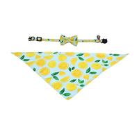 GMJGCIRVC 2pcs fruits de chat Scarpe Coll de cloche ensemble Triangle Bib Bib Bow pour chatons du design chic durable pour la mode pour animaux de compagnie