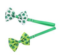 GMJGCIRVC 2pcs Patrick's Day Pet Bow Ties délicat confortable et accessoires de chiots adaptés à la peau pour les fêtes et usage quotidien