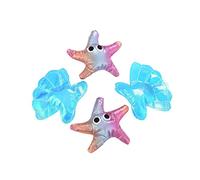 GMJGCIRVC 4pcs Cat Sea Animal Interactive Star Shell Teasers pour Les Chatons Couleurs Vives pour stimuler la curiosité Amusante Fun Pet Time Prévaluer Les Meubles Scratting Renforced Bond