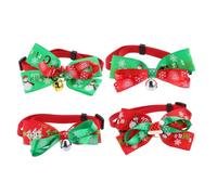 GMJGCIRVC 4pcs Colliers de Noël réglables de Noël réglables les collass décoratifs durables pour les chiots accessoires colorés festifs pour s'habiller des vacances