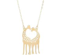 GMJGCIRVC Accessoires de collier girafe pour femme, dessin animé, breloque, bijoux, pendentif animal mignon, chaîne simple