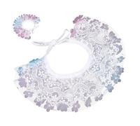 GMJGCIRVC Adorable collier de chat en dentelle réglable avec foulard décoratif fleur léger pour animaux de compagnie pour usure quotidienne et occasions spéciales violettes