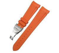 GMJGCIRVC Band de montre en caoutchouc à extrémité incurvée 22 mm 20 mm pour Tudor Black Bay 41 mm pelagos 42 mm 1958 Blue Sports Watch Strap