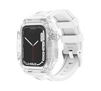 GMJGCIRVC Band de montre en caoutchouc Kit de modification du boîtier de montre transparent , pour 8 7 45 mm 41mm 6 SE 5 44 mm 40 mm MOYEN MOYABLE ET REMPLACER BRACEAUX DE STRAPE DE MONTRATION